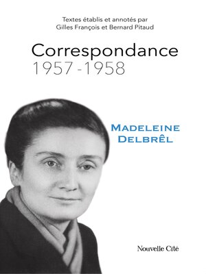 cover image of Correspondance 1957-1958